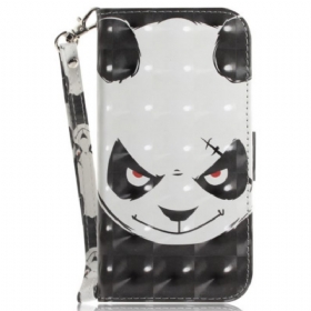 Θηκη Κινητου Motorola Edge 50 Fusion Angry Panda Με Λουράκι