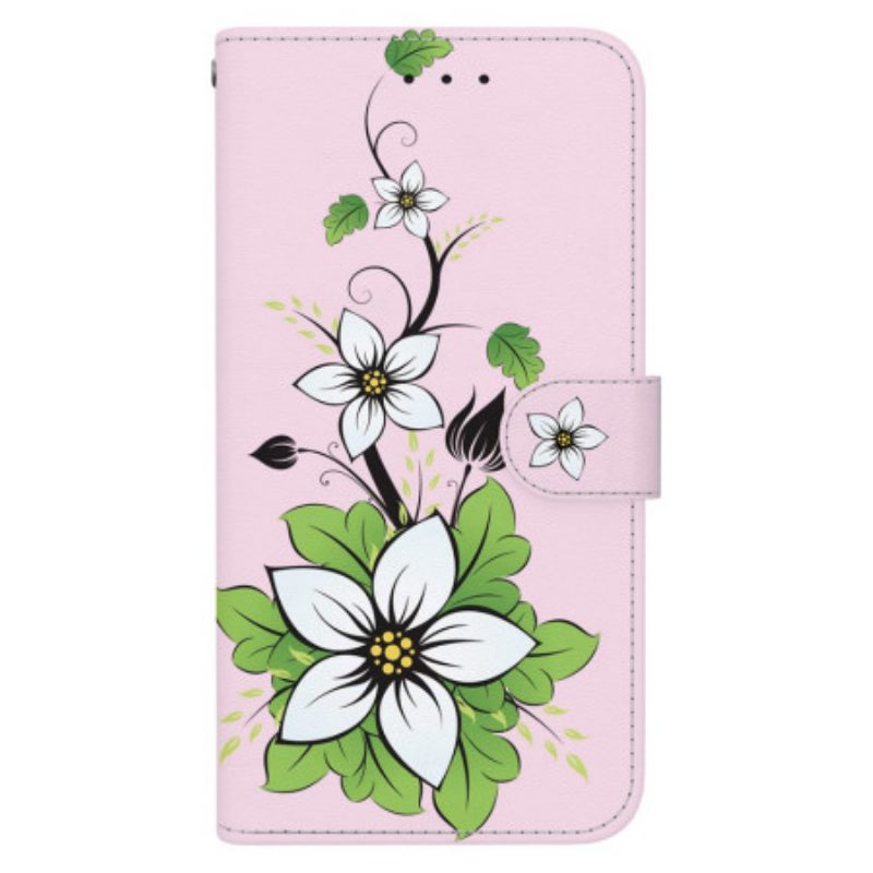 Δερματινη Θηκη Oppo Reno 12f 5g Lily In Strap Σιλικόνης