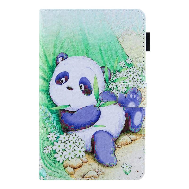 Θήκη Flip Samsung Galaxy Tab A8 (2021) Χαριτωμένο Panda