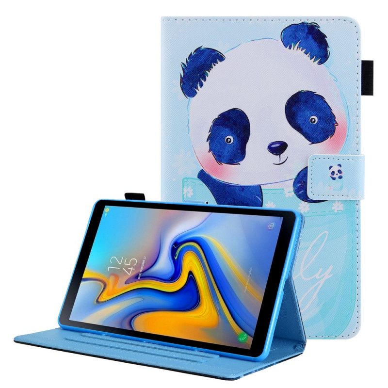 Θήκη Flip Samsung Galaxy Tab A8 (2021) Χαριτωμένο Panda