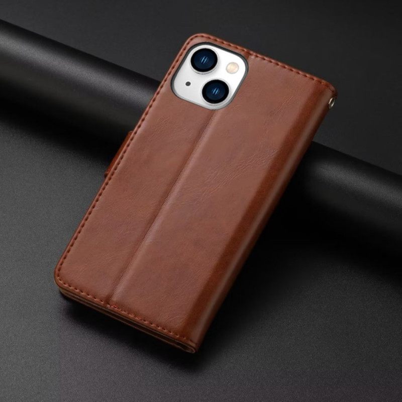 Κάλυμμα iPhone 15 Plus Sober Faux Leather