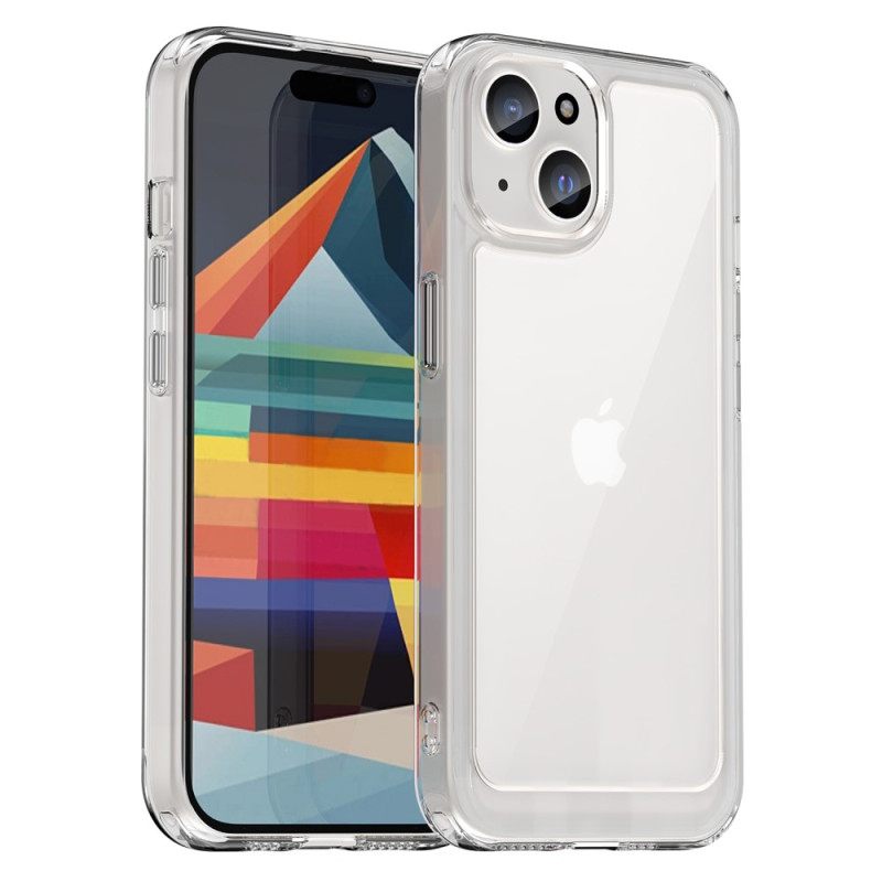 θηκη κινητου iPhone 15 Plus Ακρυλική Πλάτη Και Άκρες Σιλικόνης