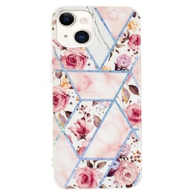 θηκη κινητου iPhone 15 Plus Floral Marble