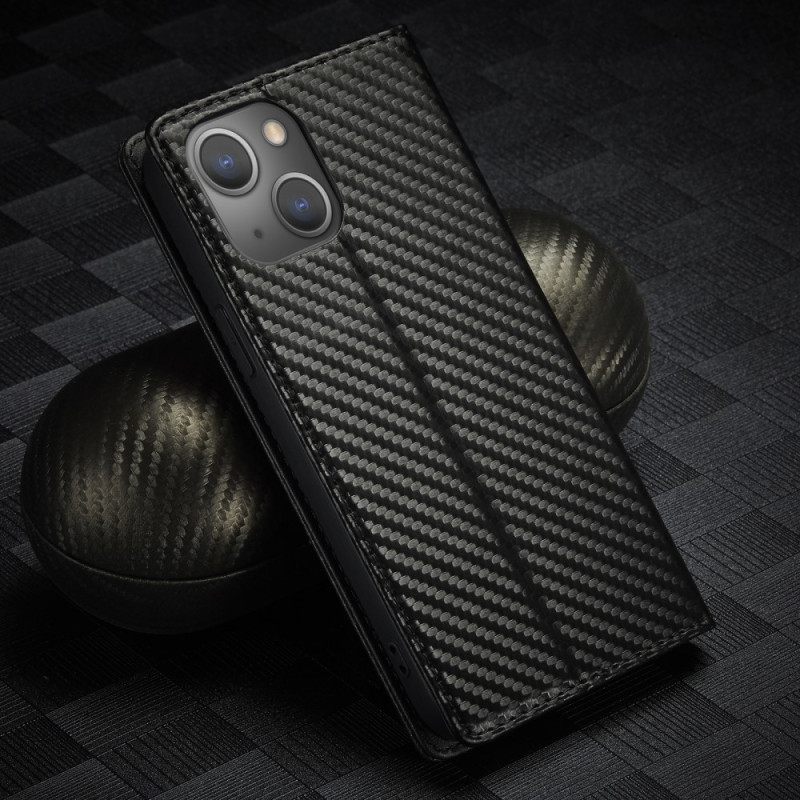 θηκη κινητου iPhone 15 Plus Θήκη Flip Carbon Fiber Lc.imeeke