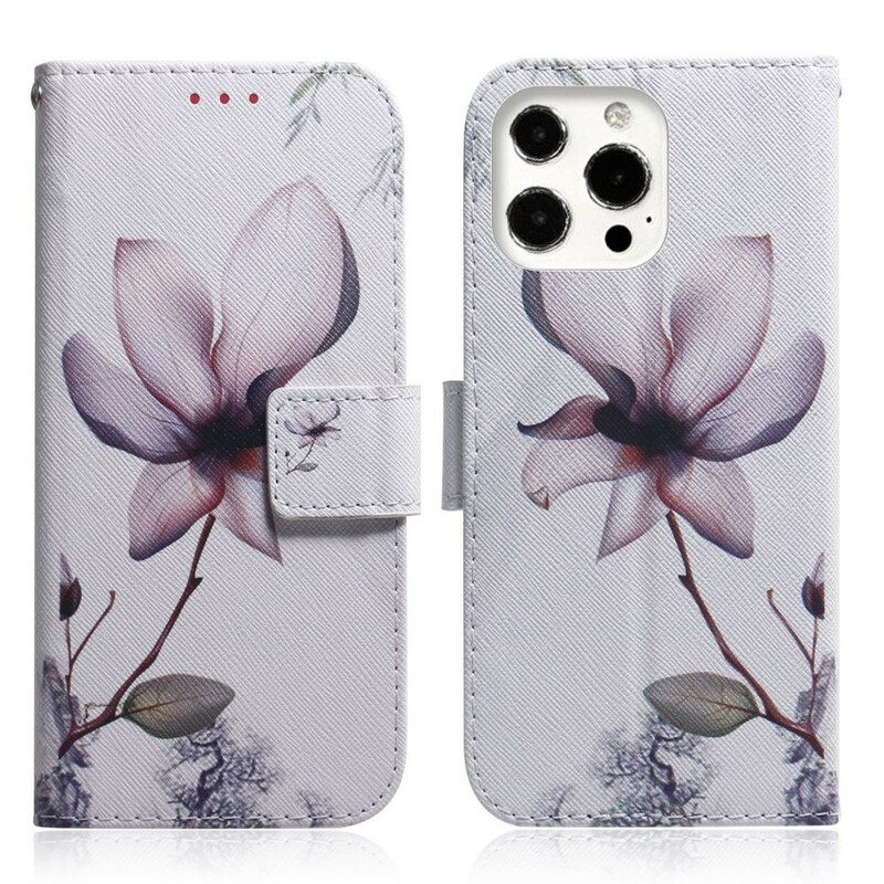 Κάλυμμα iPhone 13 Pro Max Flower Dusty Pink