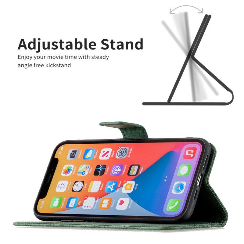 Κάλυμμα iPhone 13 Pro Max με κορδονι Μπαρόκ Strappy Butterfly