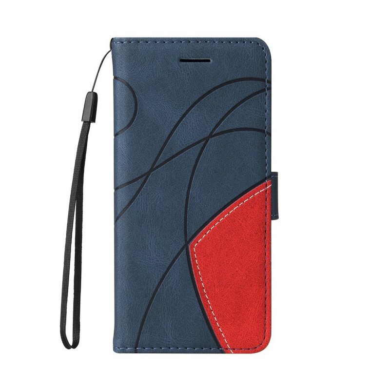 Θήκη Flip iPhone 13 Pro Max Δίχρωμο Signature Faux Leather