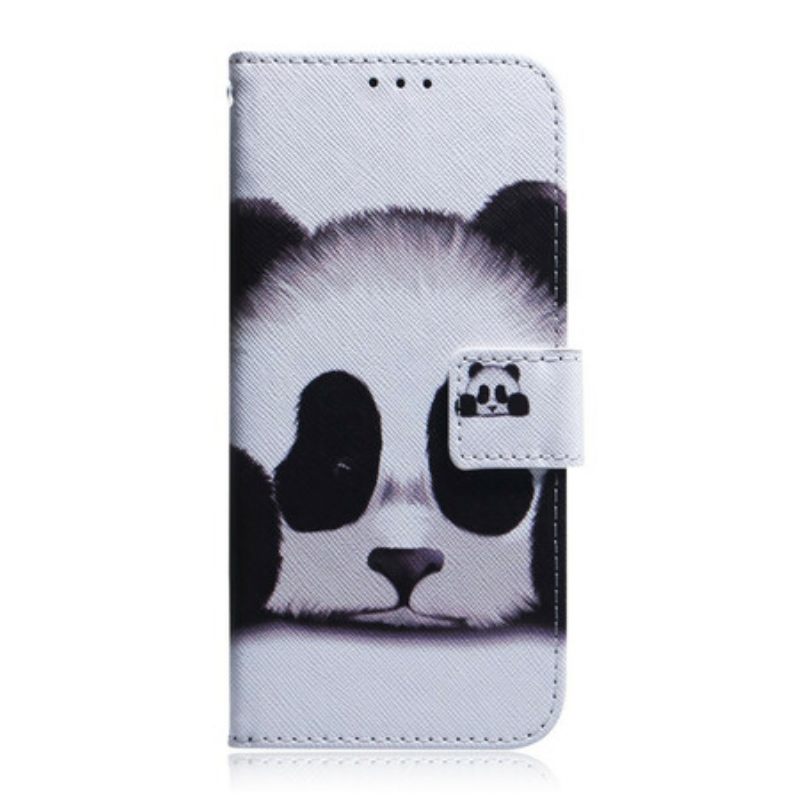 Θήκη Flip iPhone 13 Pro Max Πρόσωπο Panda