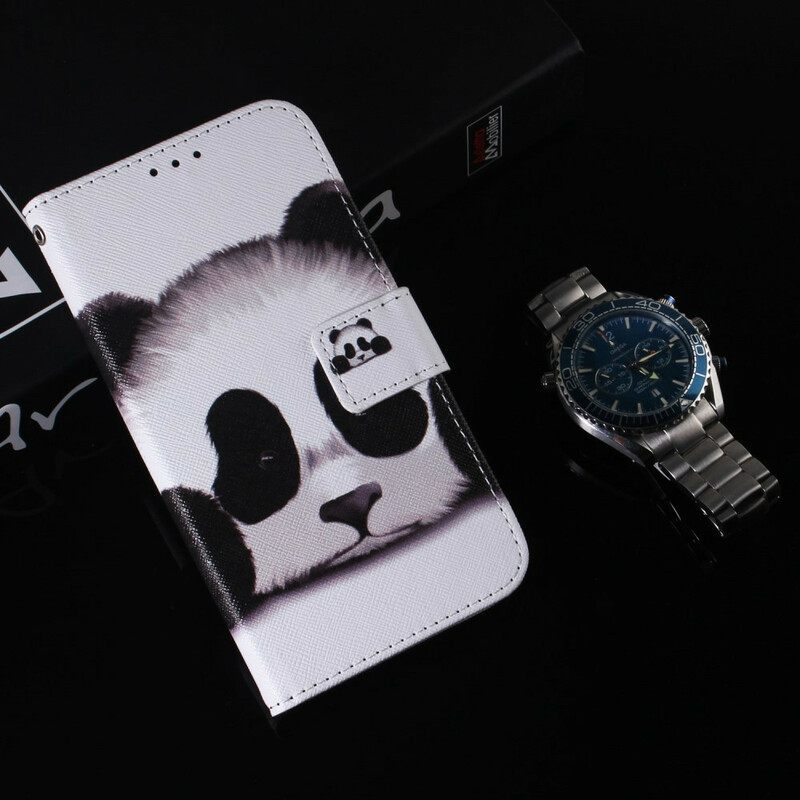 Θήκη Flip iPhone 13 Pro Max Πρόσωπο Panda