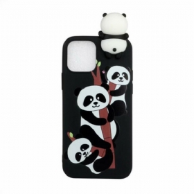 Θήκη iPhone 13 Pro Max 3d Pandas Στο Μπαμπού