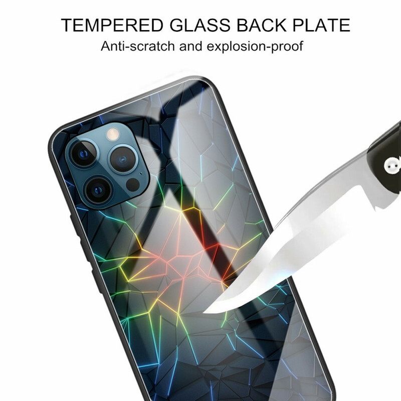 Θήκη iPhone 13 Pro Max Γυαλί Geometry Tempered Glass