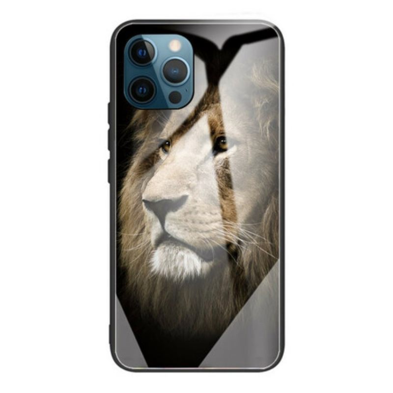 Θήκη iPhone 13 Pro Max Lion Head Tempered Glass