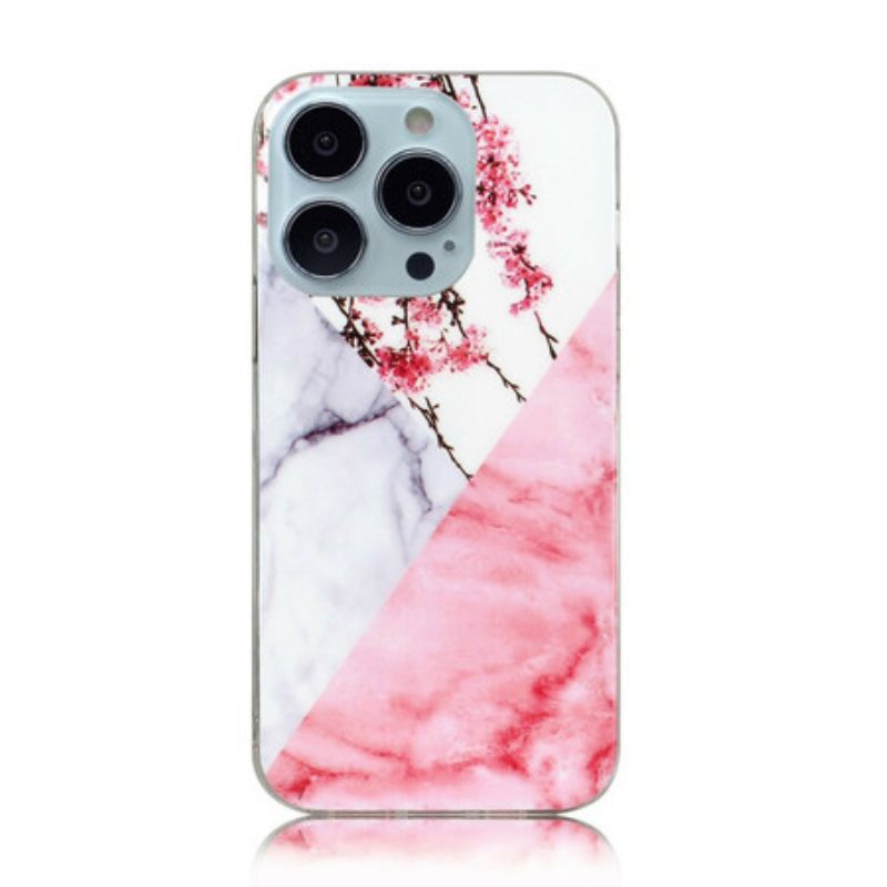 Θήκη iPhone 13 Pro Max Marbled Plum Blossom