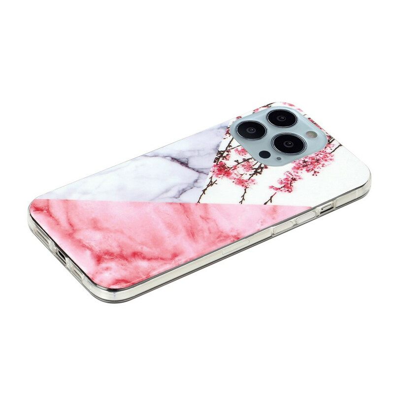 Θήκη iPhone 13 Pro Max Marbled Plum Blossom