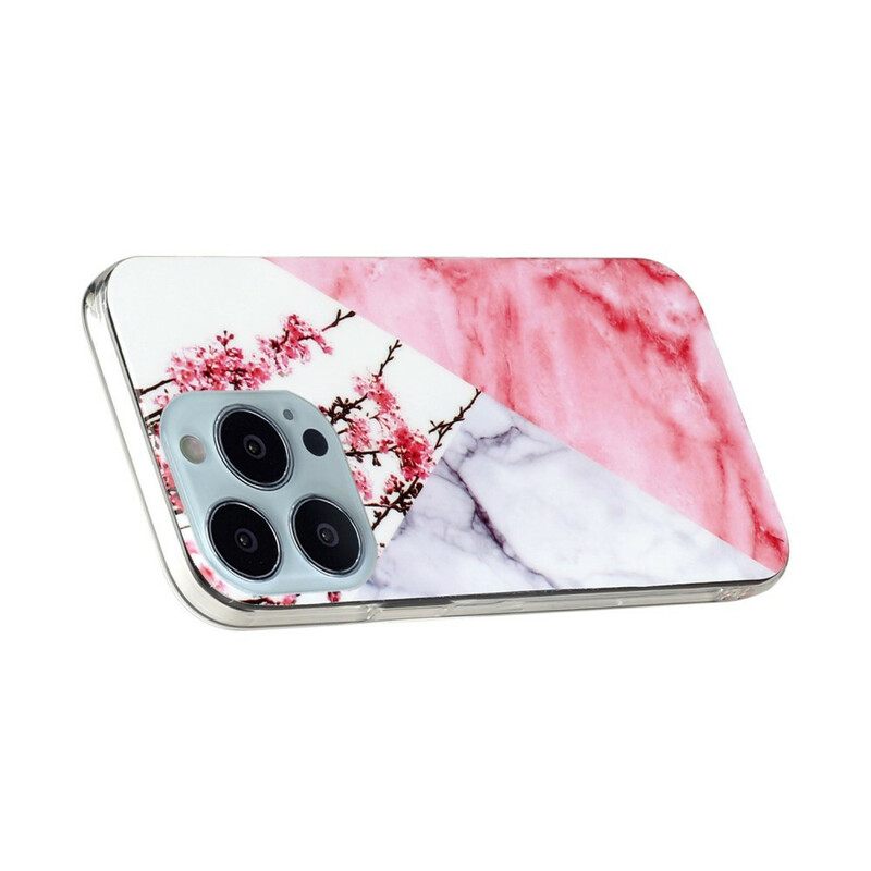 Θήκη iPhone 13 Pro Max Marbled Plum Blossom