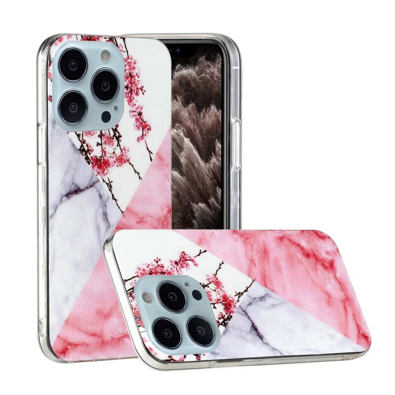 Θήκη iPhone 13 Pro Max Marbled Plum Blossom