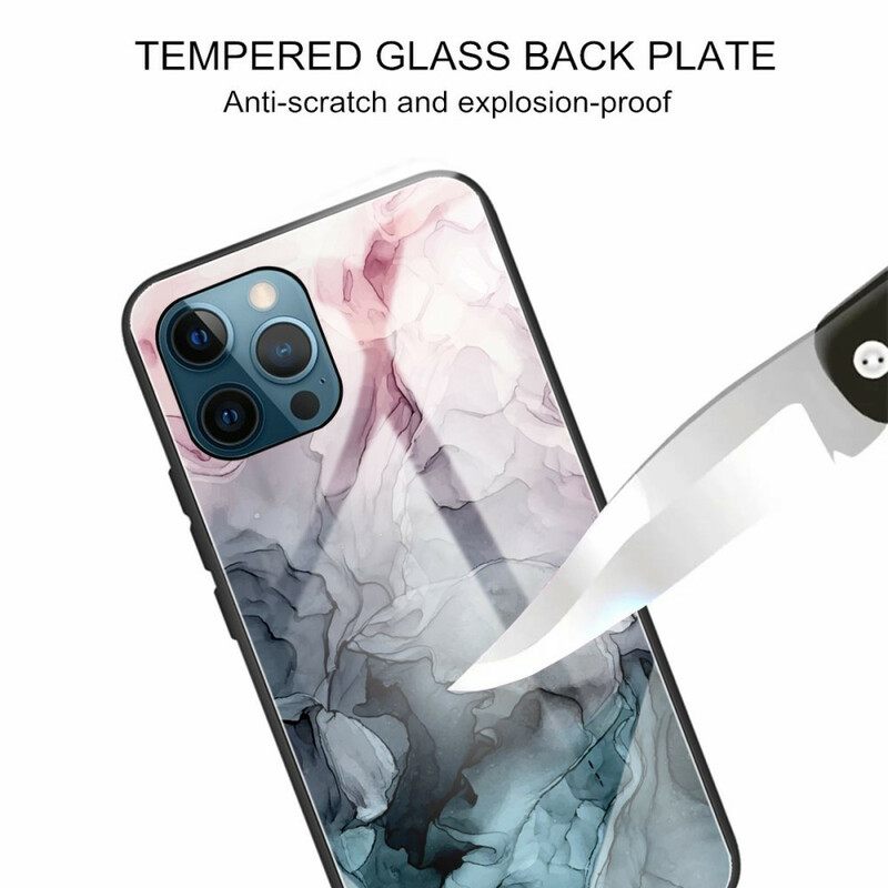 Θήκη iPhone 13 Pro Max Μάρμαρο Tempered Glass