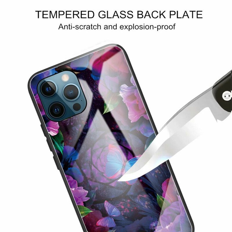 Θήκη iPhone 13 Pro Max Πεταλούδες Παραλλαγή Tempered Glass