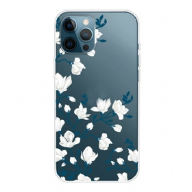 θηκη κινητου iPhone 13 Pro Max Λευκά Λουλούδια