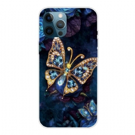 θηκη κινητου iPhone 13 Pro Max Μπλε Πεταλούδες