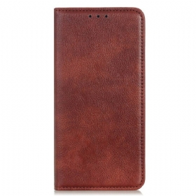 θηκη κινητου iPhone 13 Pro Max Θήκη Flip Lychee Split Leather