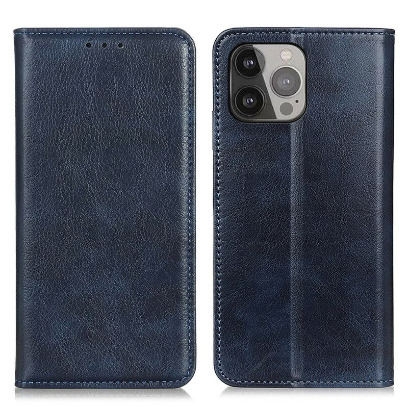 θηκη κινητου iPhone 13 Pro Max Θήκη Flip Lychee Split Leather