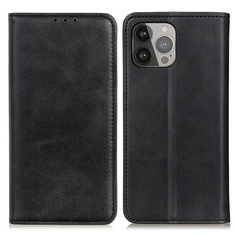 θηκη κινητου iPhone 13 Pro Max Θήκη Flip Lychee Split Leather