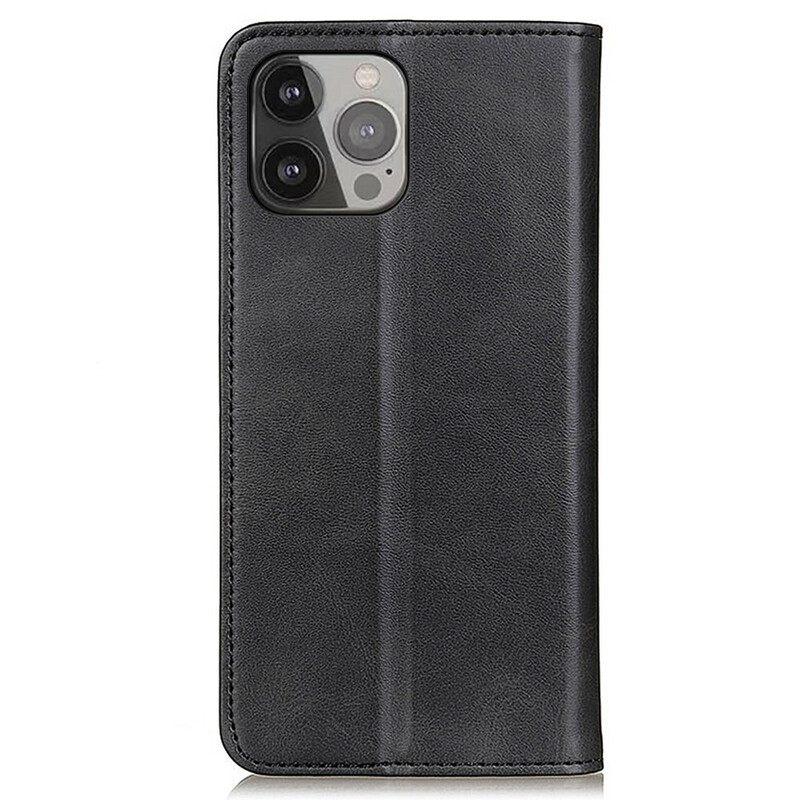 θηκη κινητου iPhone 13 Pro Max Θήκη Flip Lychee Split Leather