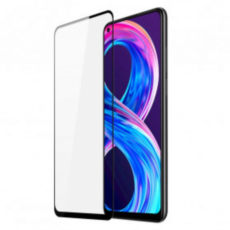 Προστατευτικό Οθόνης Realme 8 / 8 Pro Black Edges Tempered Glass