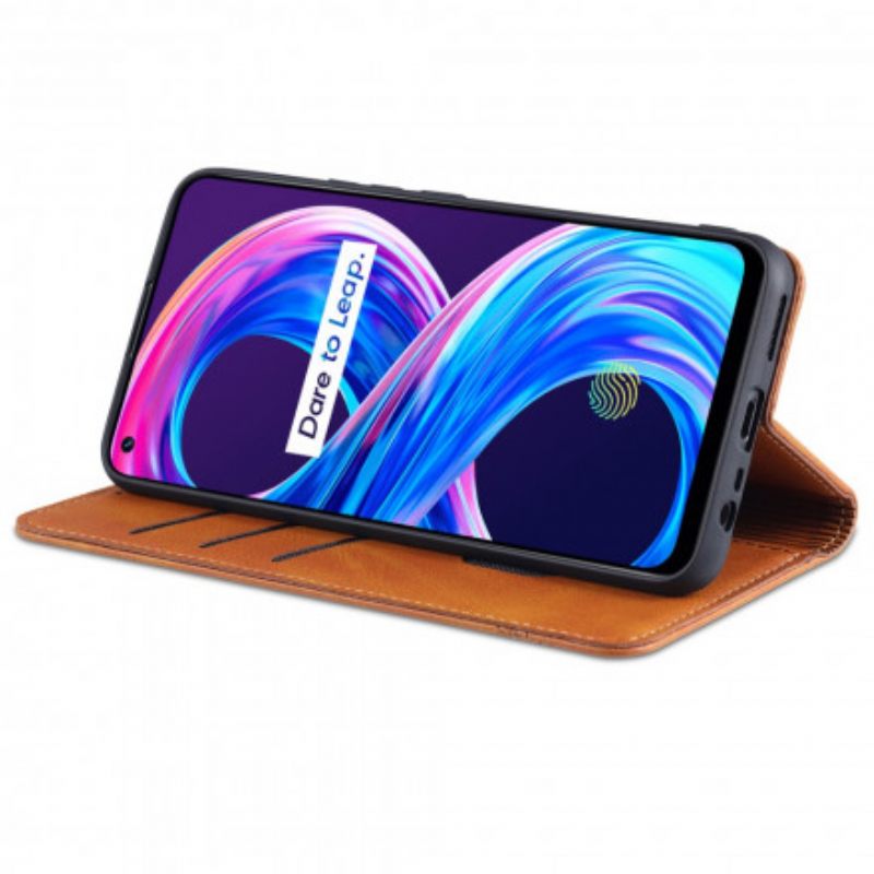 θηκη κινητου Realme 8 / 8 Pro Θήκη Flip Azns Styling Δέρματος