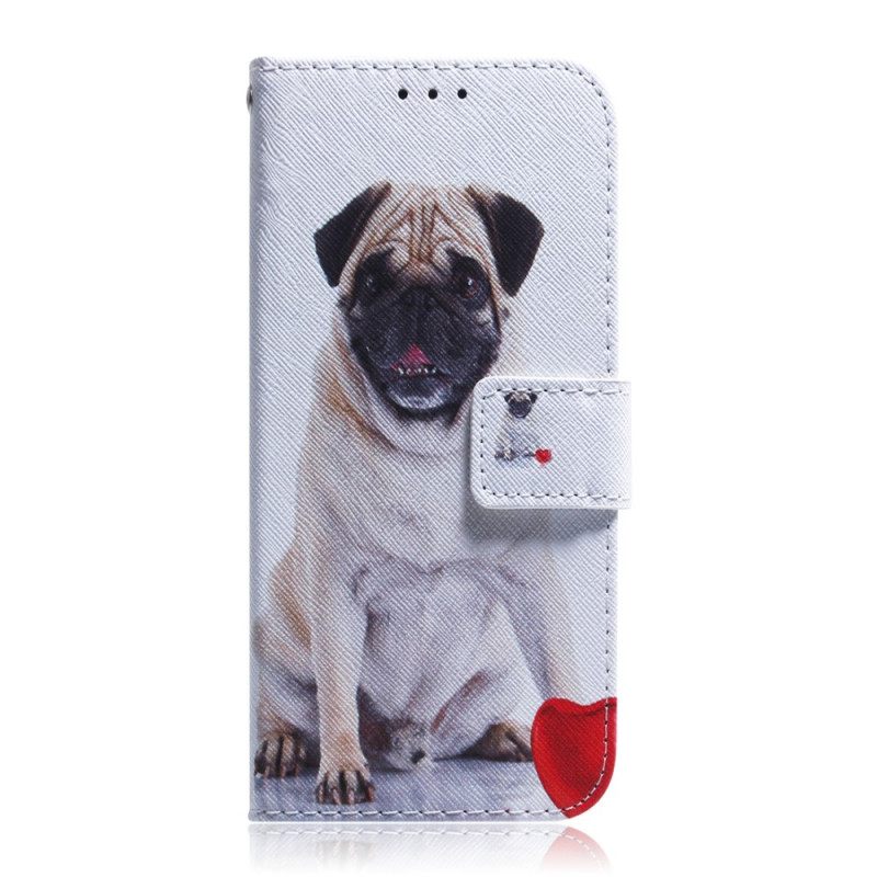 δερματινη θηκη Oppo Find X5 Lite Pug Dog