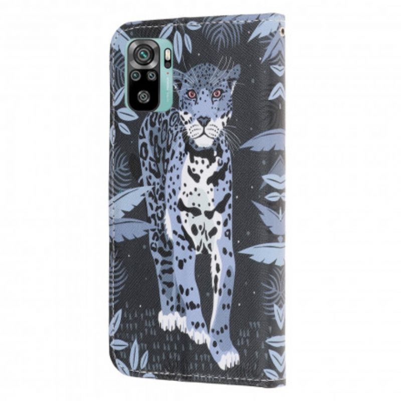 Κάλυμμα Xiaomi Redmi Note 10 / 10S με κορδονι Strappy Leopard