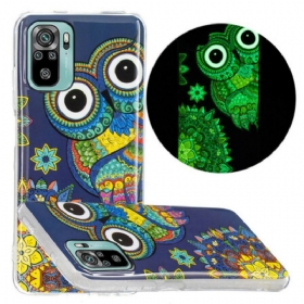 θηκη κινητου Xiaomi Redmi Note 10 / 10S Fluorescent Owl Mandala