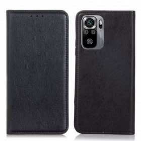 θηκη κινητου Xiaomi Redmi Note 10 / 10S Θήκη Flip Litchi Split Leather