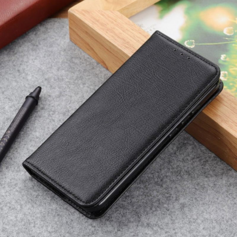 θηκη κινητου Xiaomi Redmi Note 10 / 10S Θήκη Flip Litchi Split Leather