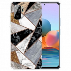 Θήκη Xiaomi Redmi Note 10 / 10S Μάρμαρο Έντονης Γεωμετρίας