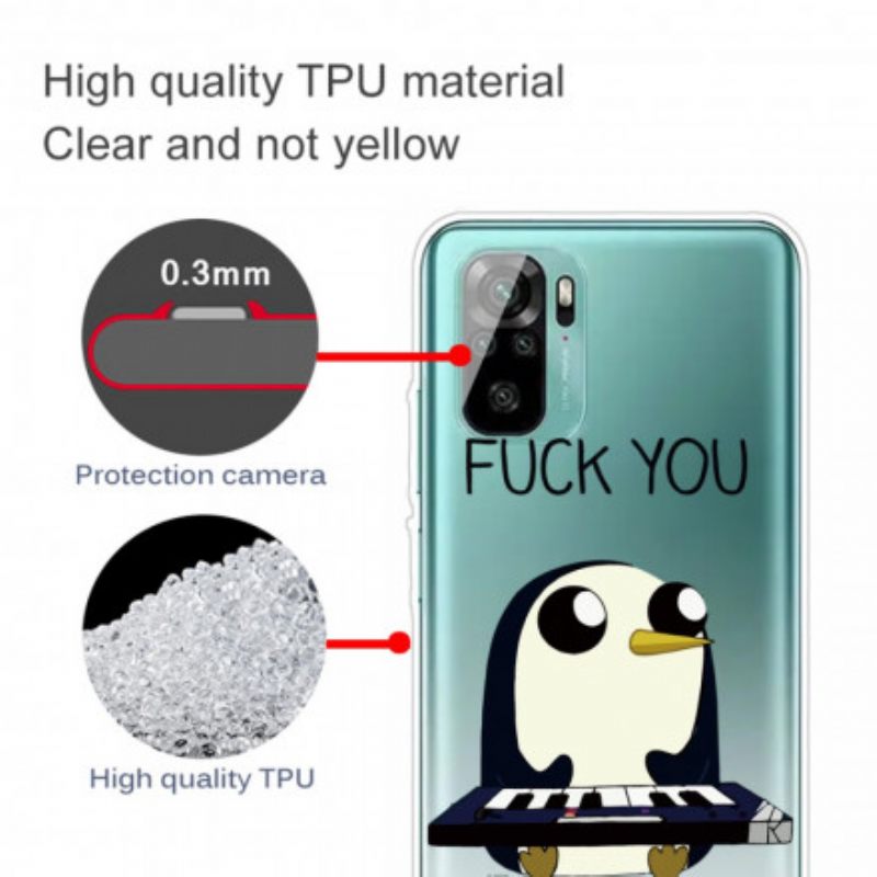 Θήκη Xiaomi Redmi Note 10 / 10S Penguin Fuck You