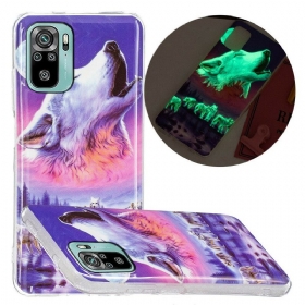 Θήκη Xiaomi Redmi Note 10 / 10S Σειρά Fluorescent Wolf