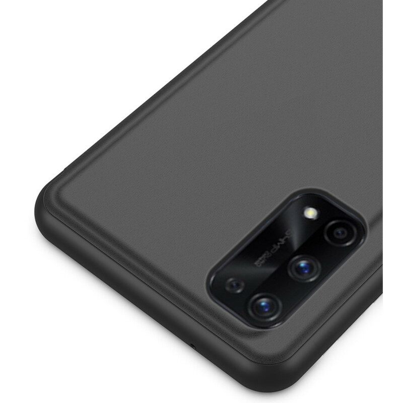 θηκη κινητου Realme 7 Pro Καθρέφτης Και Ψεύτικο Δέρμα