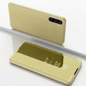 θηκη κινητου Samsung Galaxy Note 10 Καθρέφτης Και Ψεύτικο Δέρμα