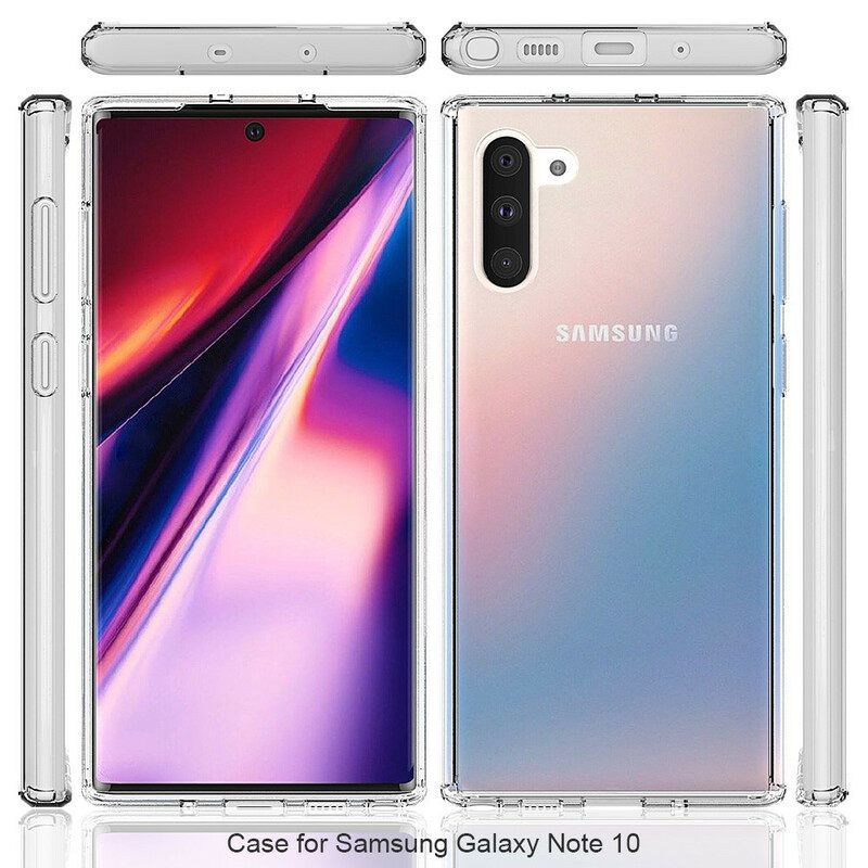 Θήκη Samsung Galaxy Note 10 Διαφανές Και Ακρυλικό