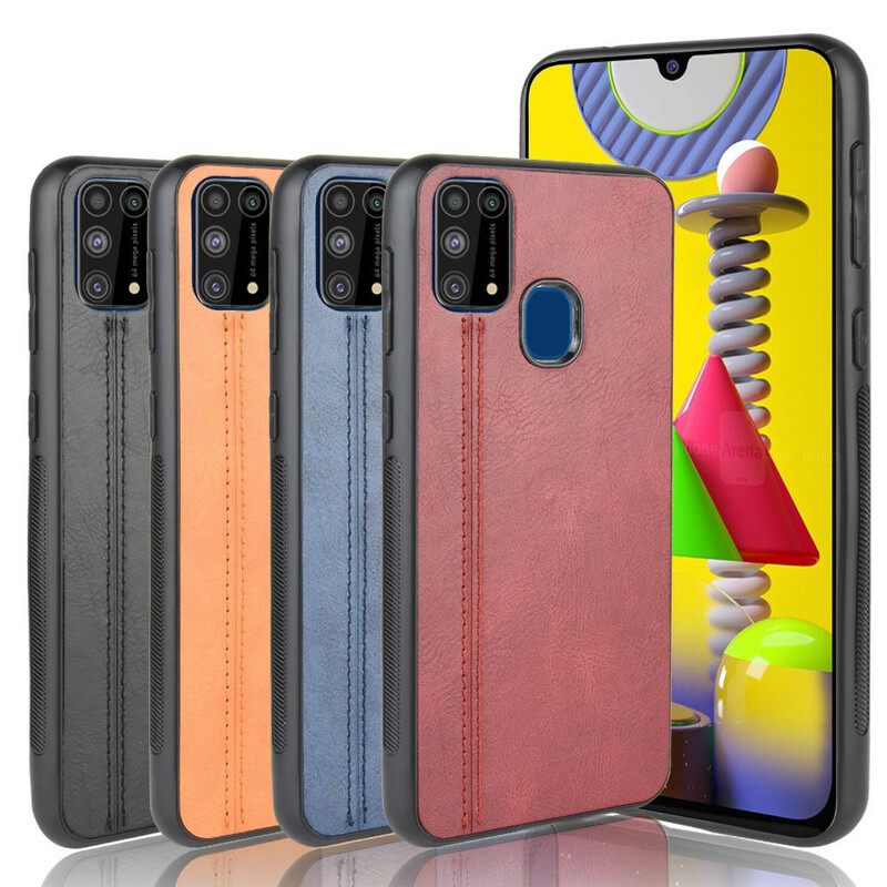 Θήκη Samsung Galaxy M31 Couture Δερμάτινο Εφέ