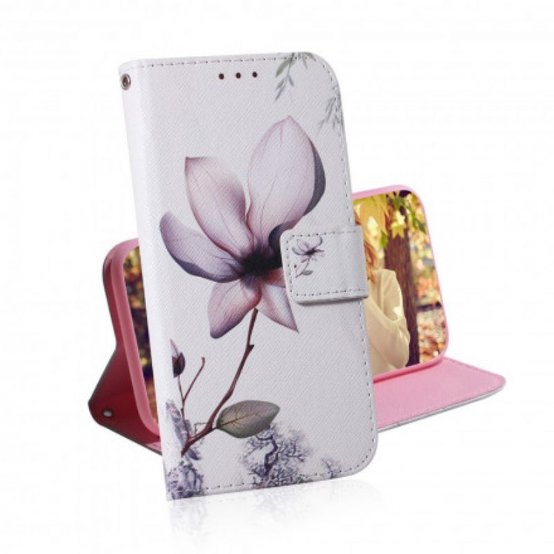 Κάλυμμα Motorola Edge 20 Flower Dusty Pink