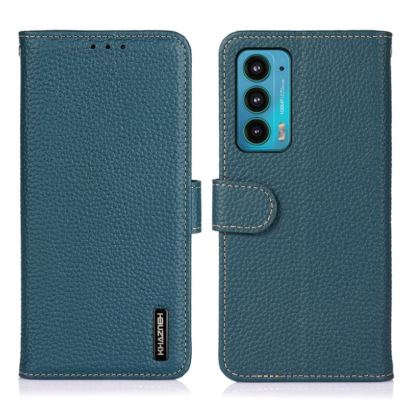 Κάλυμμα Motorola Edge 20 Khazneh Lychee Leather