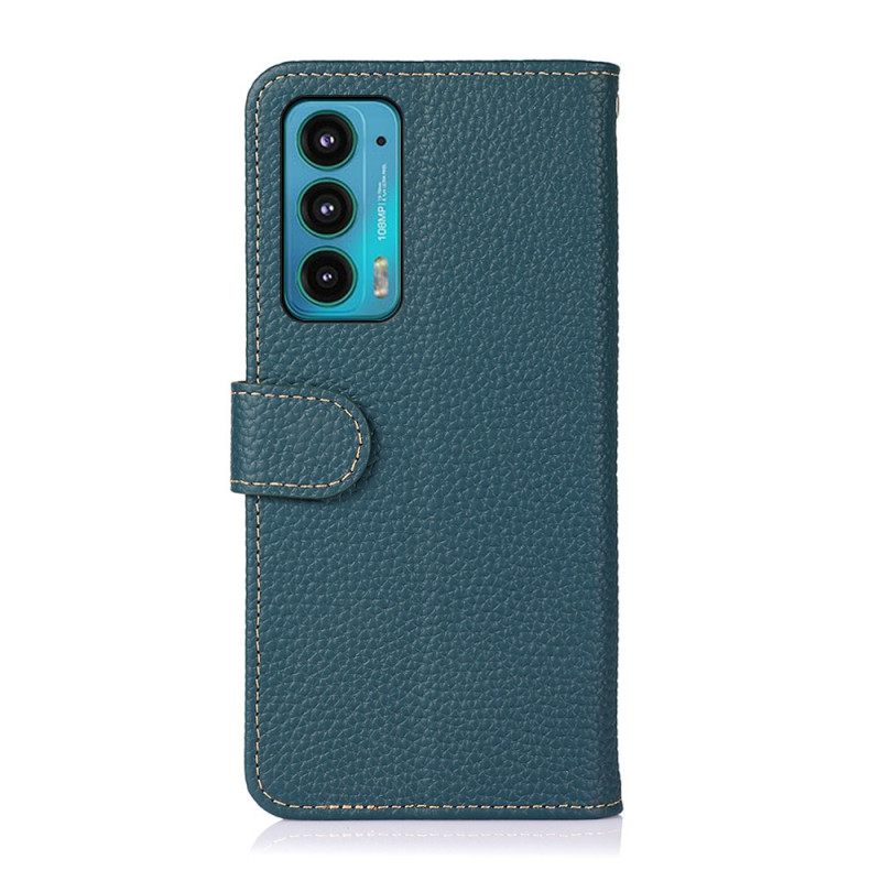 Κάλυμμα Motorola Edge 20 Khazneh Lychee Leather