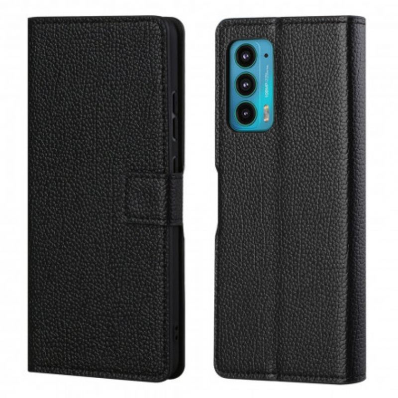 Κάλυμμα Motorola Edge 20 Litchi Grain Leather Effect