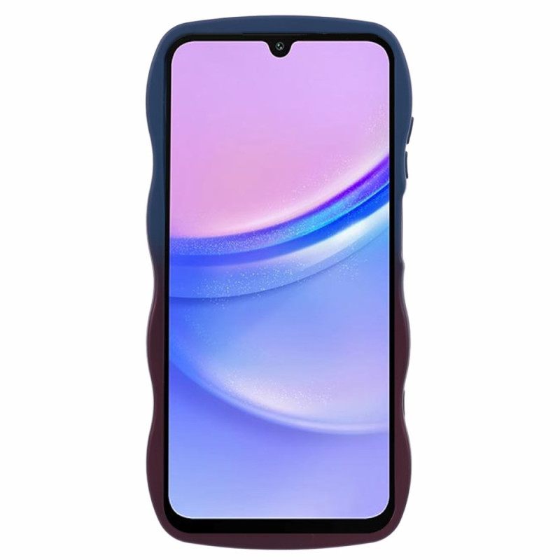 Κάλυμμα Samsung Galaxy A15 5g Θήκες Κινητών Δίχρωμη Κυματιστή Σιλικόνη