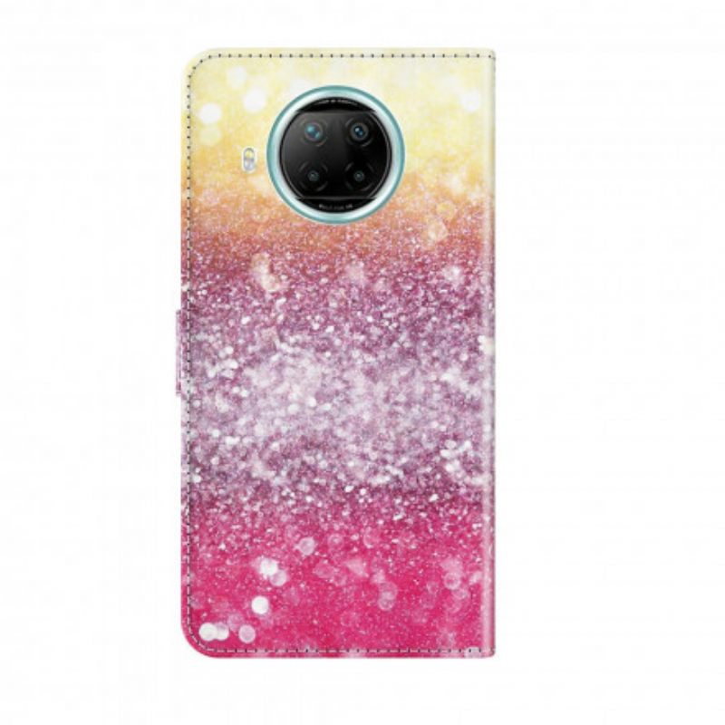 Κάλυμμα Xiaomi Redmi Note 9 Pro 5G Light Spot Glitter Magenta