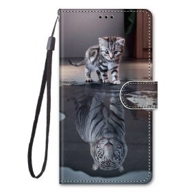 Κάλυμμα Xiaomi Redmi Note 9 Pro 5G με κορδονι Strappy Kitten