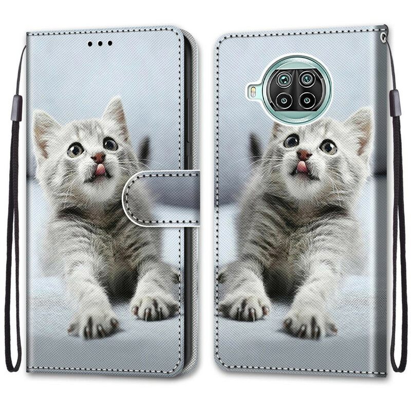 Κάλυμμα Xiaomi Redmi Note 9 Pro 5G με κορδονι Strappy Kitten